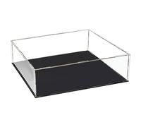 TOP-VIGOR Vitrina Transparente De Acrílico - 30 x 25 x 10cm Caja De Protección Antipolvo para Montar - Cubo Expositor para Figuras Juguetes Objetos De Colección Almacenamiento En Casa