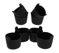 TOPBATHY 8 Piezas Molde de Silicona para Muffins Extra Grueso, Antiadherente y Fácil de Limpiar, Adecuado para Hornear en Freidora de Aire durante Navidad y Repostería