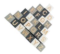 TOPBATHY Bloques De Madera Personalizados 26 Letras Para Decoración y Actividades