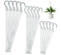 TOPBATHY Ganchos para Macetas Colgantes de Plástico Blanco 30piezas | Soporte Colgante Maceta Plastico, Enganches para Colgar Macetas, Jardín y Balcón, Alta Carga