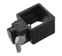 TOPBATHY Manguito de Bloqueo para Tubo de Estructura Orificio de 3,5 CM | Soporte Inferior Cuadrado, Estructura Envolvente Anillo, Metal Negro, Reemplazo Rápido para Terrazas y Carpas