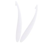 TOPBATHY Pelador de Naranjas Mango Largo de Plástico Blanco, Herramienta Confiable y Fácil de Limpiar para Preparar Desayuno en Cocina, Paquete de 2 Piezas