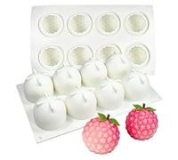 TOPBSFARNY 1 molde de silicona 3D con forma de fruta, molde de lichi y chocolate, moldes de postre francés, herramientas para hornear pastelería