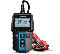 TOPDON BT100 Comprobador de Baterias de Coche 12V, 100-2000 CCA Probador de Batería Auto para Arranque y Sistema de Carga, Analizador de Batería Digital para Coche, Camión, Moto, ATV, SUV, Barco,Yate