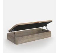 Topdormitorios | Canapé abatible Eco · Apertura Lateral; Gran Capacidad; Cajón Madera; Cajón Cambrian; Tapa Crudo; Tejido 3D Transpirable · 120x200cm · Cambrian