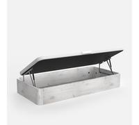 Topdormitorios | Canapé abatible Eco · Apertura Lateral; Gran Capacidad; Cajón Madera; Cajón Nórdico; Tapa Blanca; Tejido 3D Transpirable · 120x200cm · Nórdico
