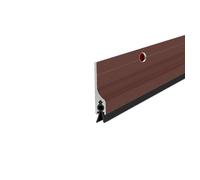 Tope de metal para puerta inferior, de aluminio, para barrido de ratones, parabrisas, burlete para debajo de la puerta, tira de barrido para puertas (Marrón1, 85 * 3,6CM)