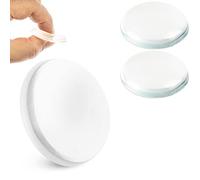 Tope de puerta para paredes, 2 x Ø 40 mm, Almohadillas amortiguadoras autoadhesivas en transparente, Sujeción extra fuerte con adhesivo especial, Protector de pared de puertas, Topes para puertas