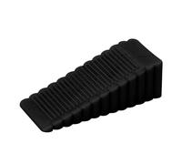 Tope De Puerta Topes de puerta silicona seguridad, 1/2/3 unidades, bloque cuña, retenedor trasero for casa y oficina, tope anticolisión(Black,3PCS)
