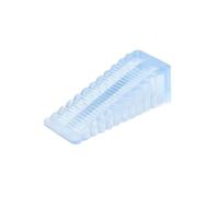 Tope De Puerta Topes de puerta silicona seguridad, 1/2/3 unidades, bloque cuña, retenedor trasero for casa y oficina, tope anticolisión(Transparent,3PCS)