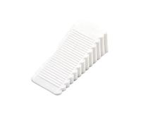 Tope De Puerta Topes de puerta silicona seguridad, 1/2/3 unidades, bloque cuña, retenedor trasero for casa y oficina, tope anticolisión(White,2PCS)