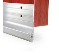 Tope Inferior de Corriente de Puerta de Metal, Barrido de Ratones de Aluminio Parabrisas Sellado contra Polvo Burlete, Bloqueador Excludor de Corrientes Bajo la Puerta, Tira de Barrido Sellante para