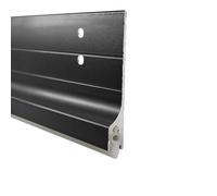 Tope Inferior de Puerta de Metal, Barrido de Ratones de Aluminio Parabrisas Burlete Sellado Antipolvo, Excludor Bloqueador de Corrientes Bajo Puerta, Tira de Barrido Sellante para Puertas (Negro2, 100