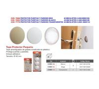 Tope protector pared transparente 40mm