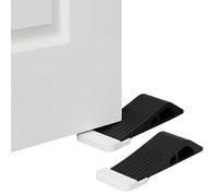 Tope Puerta Cuña Goma, 4 Piezas Retenedor Puerta con Organizador Autoadhesivo, Duradero Sujeta Puertas Antideslizante, para Todo Tipo Suelos en Interiores Exteriores, para Evitar Accidentes