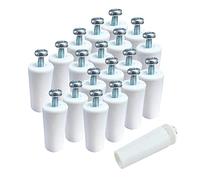 Topes de Persiana Blanco 40 y 60mm - Fácil Instalación Corto y Largo (20und 60mm)
