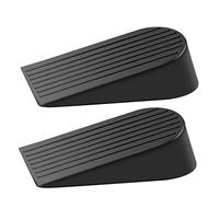 Topes de puerta, cuñas de goma para puerta extragrandes, topes de cuña de puerta de goma resistentes para suelo, soporte de puerta antideslizante para patio al aire libre, escuelas, oficinas, garaje