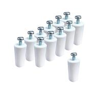 Topes para Persianas Blanco 40 y 60mm a Elegir, Corto y Largo, Fácil Instalación, Exterior (12 Unidades 60mm)