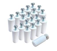 Topes para Persianas Blanco 40 y 60mm a Elegir - Corto y Largo, Fácil Instalación, Exterior (20und 40mm)
