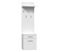 Topeshop DUO WIESZAK BIEL: Percha blanca para ropa