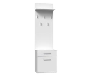 Topeshop DUO WIESZAK BIEL: Percha blanca para ropa