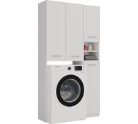 Topeshop - Juego de accesorios de baño MARPOL DD, estante de almacenamiento, color blanco