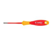 Topex 39D470 - Destornillador plano aislado (2,5 x 75 mm, 1000 V)