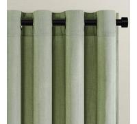 Topfinel Cortinas Verde Salvia Lino Visillos Dormitorio Salon Modernas 2 Piezas Translucidas Boho Cortinas con Ojales Modernas Decorativas para Comedor Niña Infantil Niño Juvenil 2 Piezas 140x235cm