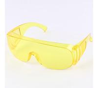 TopHomer Gafas de seguridad tintadas sobre gafas con marco protector con lente antiarañazos, protección ocular para el trabajo de bricolaje, color amarillo