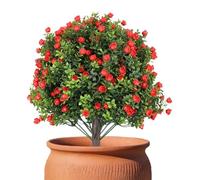 Topiario artificial 60 cm Realista Artificial Resistente UV Vegetación | Plantas Artificiales Bolas Topiario Para Puerta de Entrada Porche Patio Jardín Maceta Interior Hogar