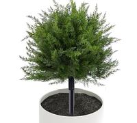 Topiary Trees - Arbustos artificiales resistentes a los rayos UV con | Topiario sintético para el hogar, patio, porche, interior y exterior