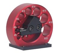 Topiky 8 a 20 Mm Broca para Tacos de Madera, Alta Precisión, Cuerpo de | Máquina para hacer tacos redondos con hoja de carburo para carpintería, 8 agujeros, cuerpo de aluminio CNC, fácil ajuste,