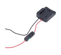 Topiky Adaptador de Batería de Herramienta Eléctrica con Terminal de Cable de Interruptor de Fusible para Parkside X20V 20V PAP20A1 PAP20A3 PAP20B1 PAP20B3