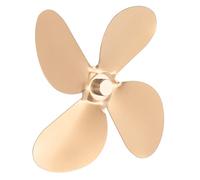 Topiky Aspa del Ventilador de la Estufa, Reemplazo de 4 Aspas de Aleación de Aluminio con Tornillo de Llave Hexagonal para Estufa de Leña (GOLD)