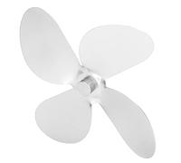 Topiky Aspa del Ventilador de la Estufa, Reemplazo de 4 Aspas de Aleación de Aluminio con Tornillo de Llave Hexagonal para Estufa de Leña (SILVER)