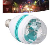Topiky Bombilla de Luz de Discoteca E26 Bombilla de Fiesta LED Giratoria, Bombilla de Bola Mágica Giratoria de Discoteca Colorida, Bombillas de Fiesta LED Bombilla de Luz Estroboscópica
