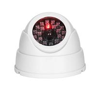 Topiky Cámara de Vigilancia Simulada, Cámara Simulada, Inalámbrica para Interiores y Exteriores Mr-18b con 30 LED IR Simulados, de Seguridad Falsa para Tienda de Oficina en Casa