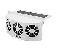 Topiky Enfriador de Automóvil con Energía Solar, Ventilador de Ventilación de Escape de Automóvil de 3 Ventiladores, de Enfriamiento de Ventilador de de Gran Angular, Enfriador de Aire de Escape