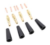 Topiky Kit de Boquillas sin Gas Flux, Accesorio para Pistola de Soldadura MIG KP1939-1, Juego de 48 Piezas con Puntas de 0,9 Mm, Difusores de Gas, Boquillas de Soldadura para Reemplazo de Soldador