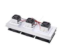 Topiky Máquina de Enfriamiento de Semiconductores, Enfriador Termoeléctrico, Kit de de Refrigeración Peltier de 3 Ventiladores para Enfriamiento de Gabinetes Eléctricos
