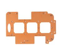Topiky Plantilla de Enchufe para Interruptor, Plantilla de Enrutador de Orificios de 70x70 Mm para Caja Eléctrica, de Radio de Esquina con R20 R25 R30, Orificios de Posicionamiento para Carpintería