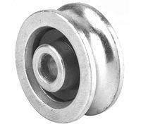 Topiky Rueda de Rodamiento de Alta Resistencia para Bloque de Polea, Rodillo Guía de Elevación de Cable de 28 Mm, Rueda de Polea de Alta Resistencia Ideal para Elevación Industrial (Diámetro 28mm)