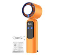 Topiky Ventilador Portátil de Mano con Función de Enfriamiento por Hielo | Ventilador recargable, velocidades ajustables, diseño liviano y plegable, material ABS