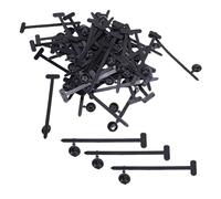 TOPINCN 50PCS Hebillas de Brida para Cables Autoblocantes Juego de Hebillas de Brida con Remache de Plástico Resistente con Diseño de Inserción para Construcción Automotriz Electrónica