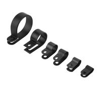 TOPINCN Abrazaderas de Plástico de Nailon P, Caja Surtida para Kit de Conductos de Cables, Resistencia a la Corrosión Resistente a los ácidos de para Fijar Cables y Tubos, 200 Clips de Plástico de
