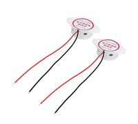 TOPINCN Alarma de Zumbador Kit de Alarma de Pitido Eléctrico de Alta Sensibilidad para Seguridad en el Hogar 5 Piezas ABS Duradero 80 DB (White)