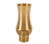 TOPINCN Boquilla de Fuente de Agua para Estanque, Aspersor en Cascada Ajustable de Cobre para Paisaje de Estanque de Jardín (D1/2 Gz/h Universal ya.5m)
