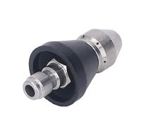 TOPINCN Boquilla para Lavadora a Presión, Limpieza por Chorro Compacta de Acero Inoxidable de Alta Eficiencia para Uso en Interiores y Exteriores (Cabeza media trasera 6 agujeros 1/4in NPT)