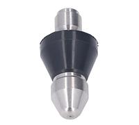 TOPINCN Boquilla para Lavadora a Presión, Limpieza por Chorro Compacta de Acero Inoxidable de Alta Eficiencia para Uso en Interiores y Exteriores (Cabeza media trasera 6 agujeros 3/8in NPT)