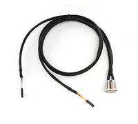 TOPINCN Botón de Encendido, Botón de Metal Duradero, de Encendido de Computadora LED para Chasis de Escritorio, Cable de 60 Cm, Opciones Azul/rojo (luz led roja)